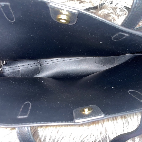 Victoria's Secret Simple Black Crossbody Medium Tote Purse - Picture 2 of 5